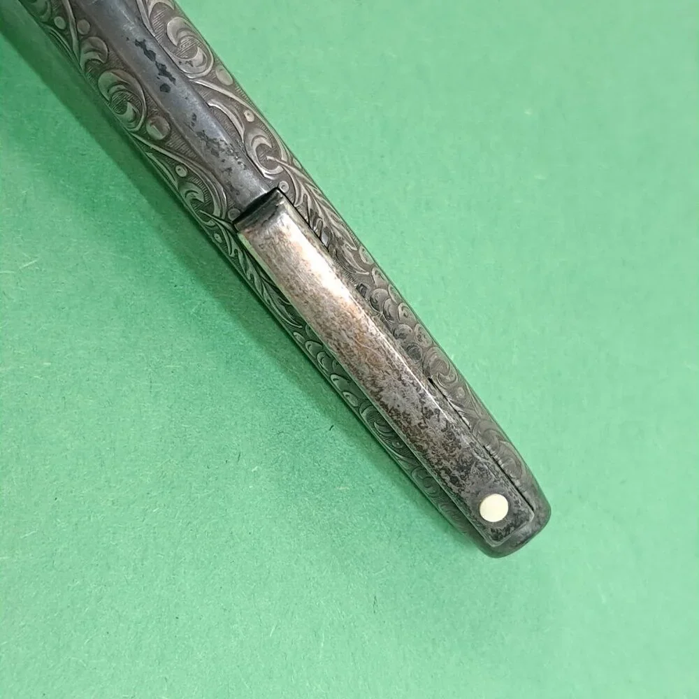 Vintage Sheaffer‎ Sterling Silver pen grapes leaves vines White Dot Ballpoint